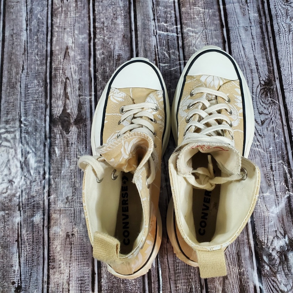 Converse Unisex Run Star Hike High Platform Sneakers Sesame 171921C Size 8W/6.5M - Picture 7 of 8